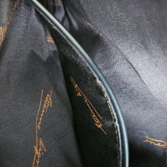 Etienne Aigner Vintage 80s Bag Leather Navy Shoulder Handbag EUC - Picture 5 of 7